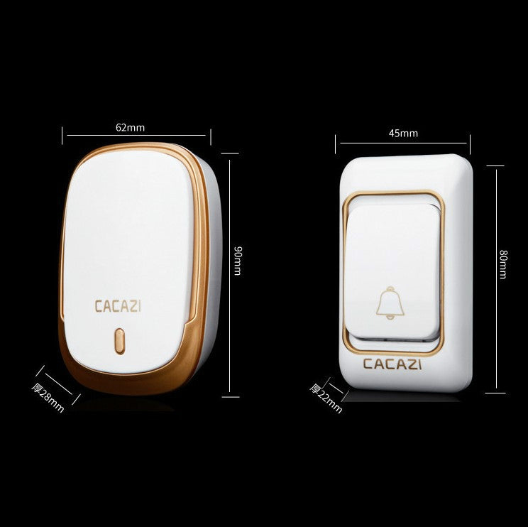 CACAZI K01 Pager Wireless Smart Music Waterproof Doorbell, Random Color Delivery, US / EU / UK Plug CACAZI K01 Pager Wireless Smart Music Waterproof Doorbell, Random Color Delivery, US / EU / UK Plug
